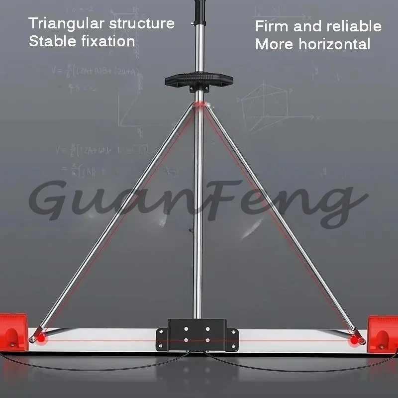 Ground vibrating ruler, mortar vibrator, concrete leveler