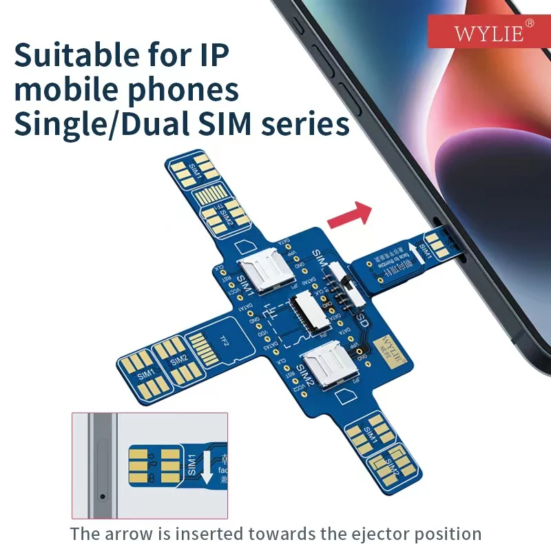 WyLie Universal Test Board for Smartphones/Mobile Phone Signal Repair Tester/Phone Recycling Signal Test/Dual Sim Android & IOS