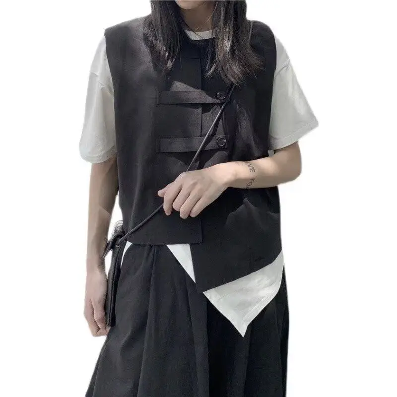 

Vests Waistcoats Thin Womens Vest Neck Top Winter Velvet Embossed Medium-Length Glamour Banquet Shining Sleeveless Officewear OL