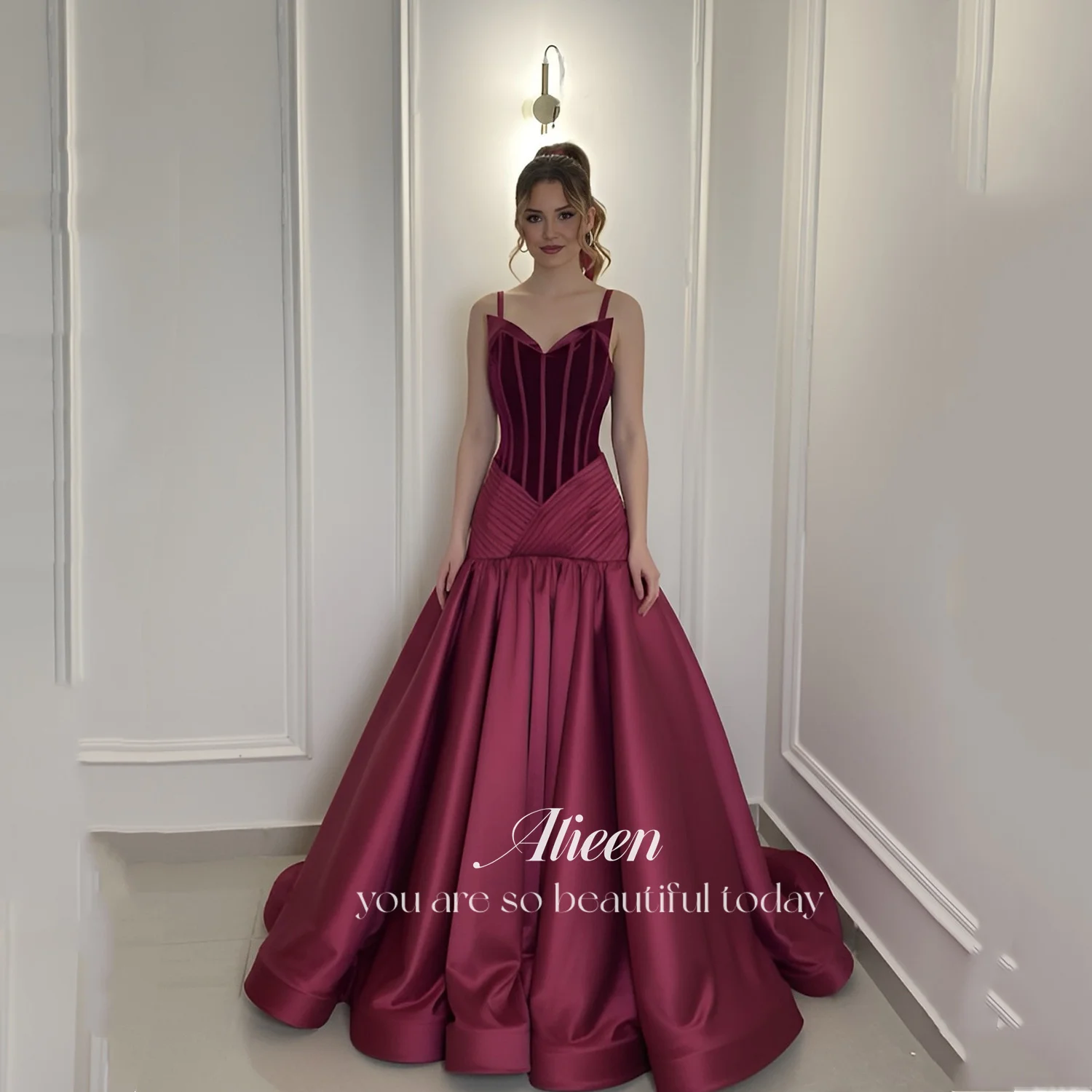 

Aileen Robes of Soirée Elegant Party Dresses 2025 Customized Women's Evening Dress Платье Вечернее فساتين سهرة Satin Prom Womens