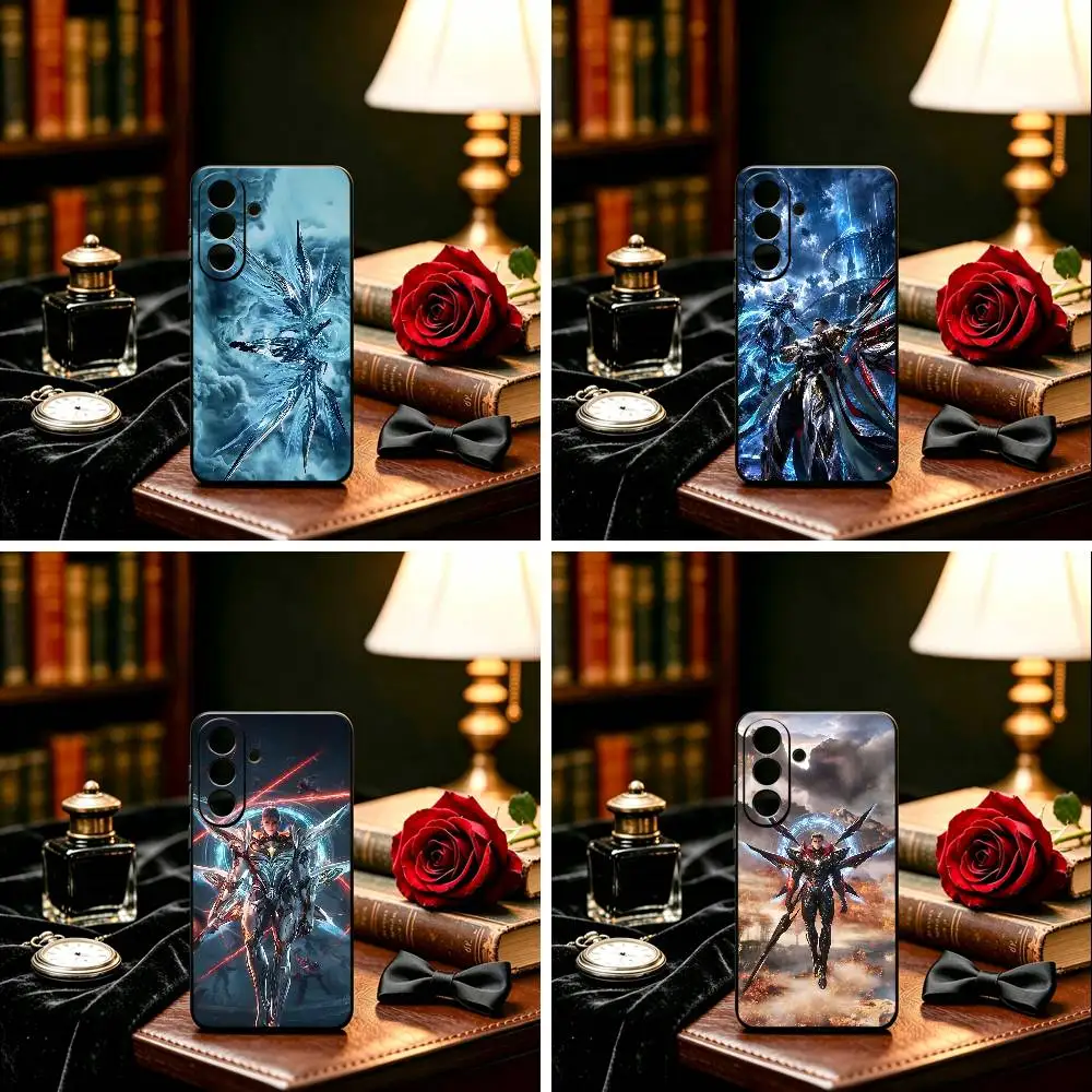 Swallowed S-Star Phone Case For Samsung Galaxy A73,A72,A71,A70,A53,A52,A51,Soft Silicone Black Cover