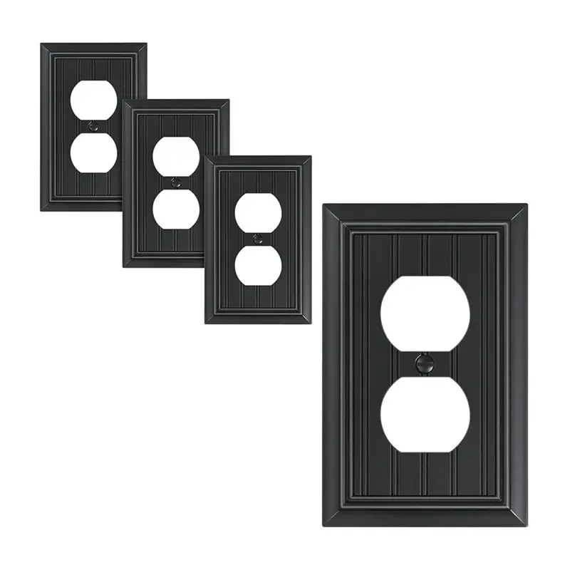 

【NEWLY】Classic Beadboard Duplex Outlet Cover Plate Wall Outlet Covers Outlet Covers For Electrical Outlets