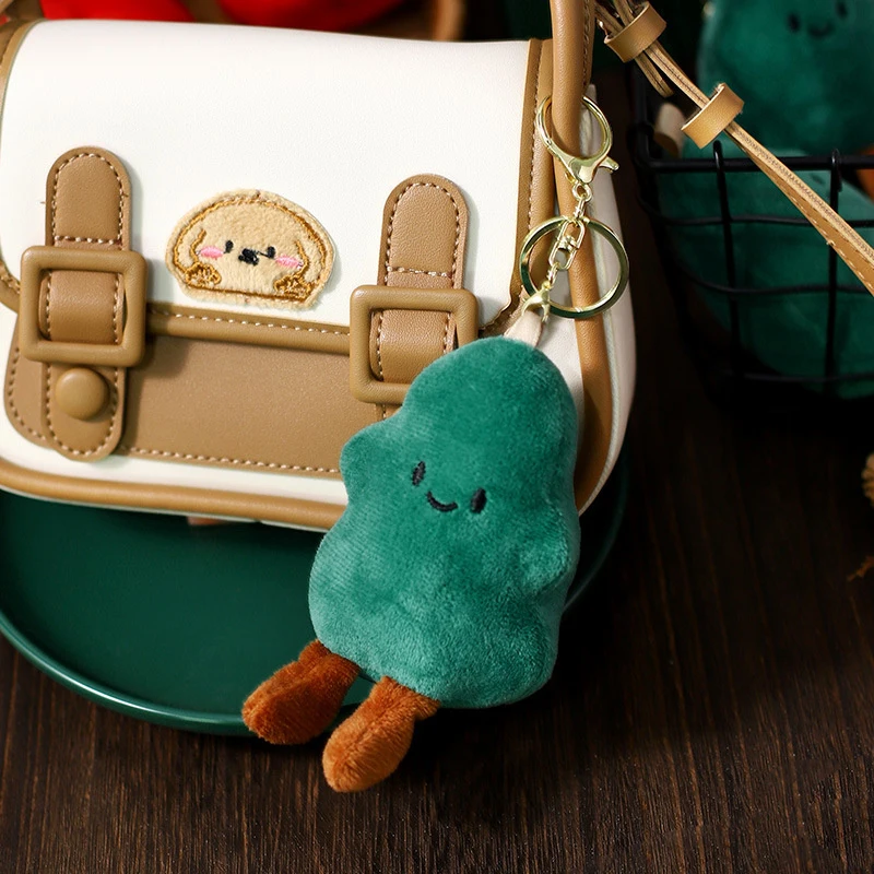 Cartoon Christmas Tree Snowman Doll Pendant Toy Keychain Portable Keyring Bag Ornament