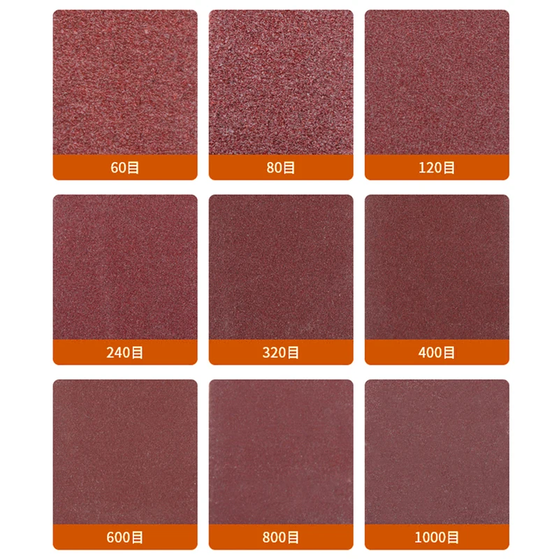 10PCS/Set 380*30mm Abrasive Belt Sanding Belts 60-1000 Grits for Wood Soft Metal Polishing Belt Sander Abrasive Tool