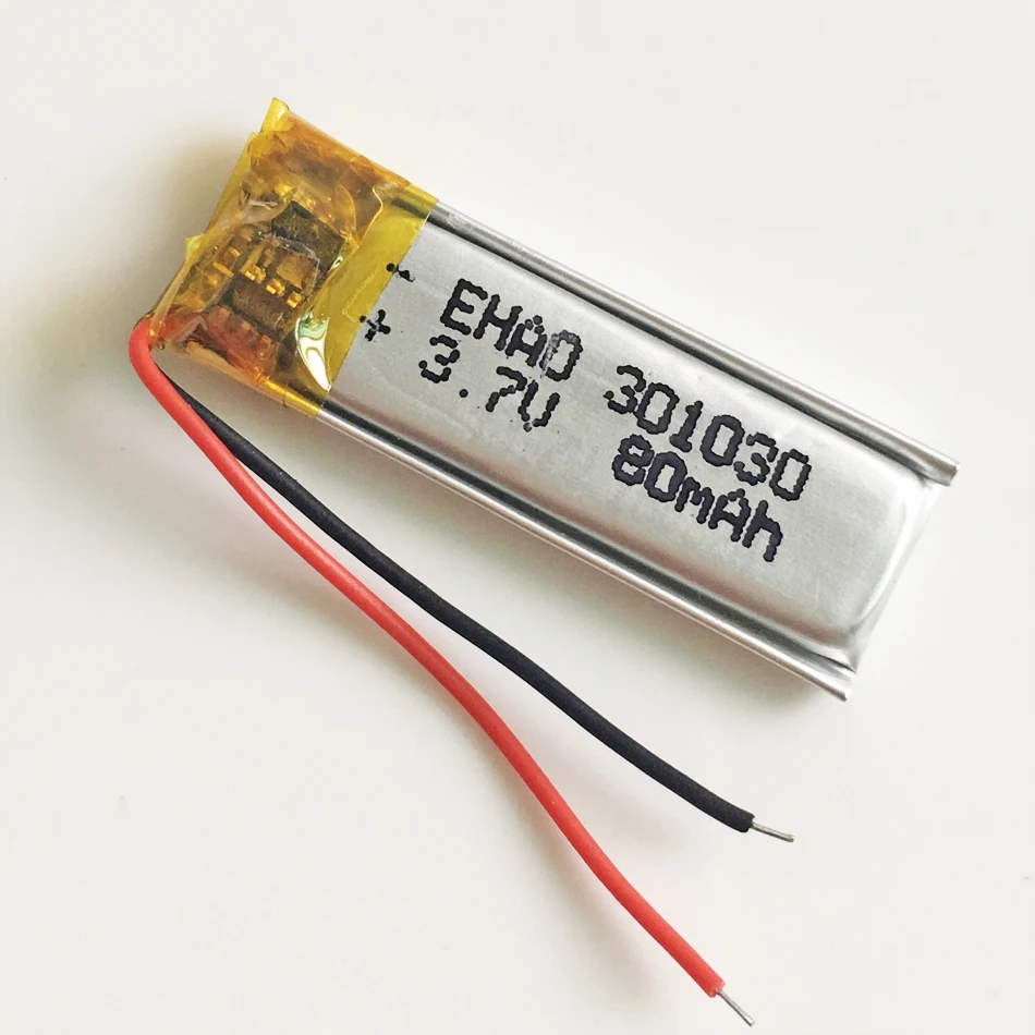 Lot 5 sztuk 3.7v 80mAh litowo-polimerowa LiPo akumulator 301030 dla Mp3 GPS słuchawki z bluetooth zestaw słuchawkowy inteligentny zegarek