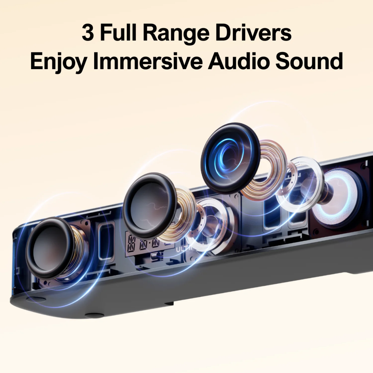 ระบบซาวด์บาร์ ULTIMEA 7.1 แชนแนลสำหรับทีวี พร้อมลำโพงเซอร์ราวด์ 4 ตัว, ระบบเสียงเซอร์ราวด์เสมือนจริงควบคุมผ่านแอป, เสียงโฮมเธียเตอร์