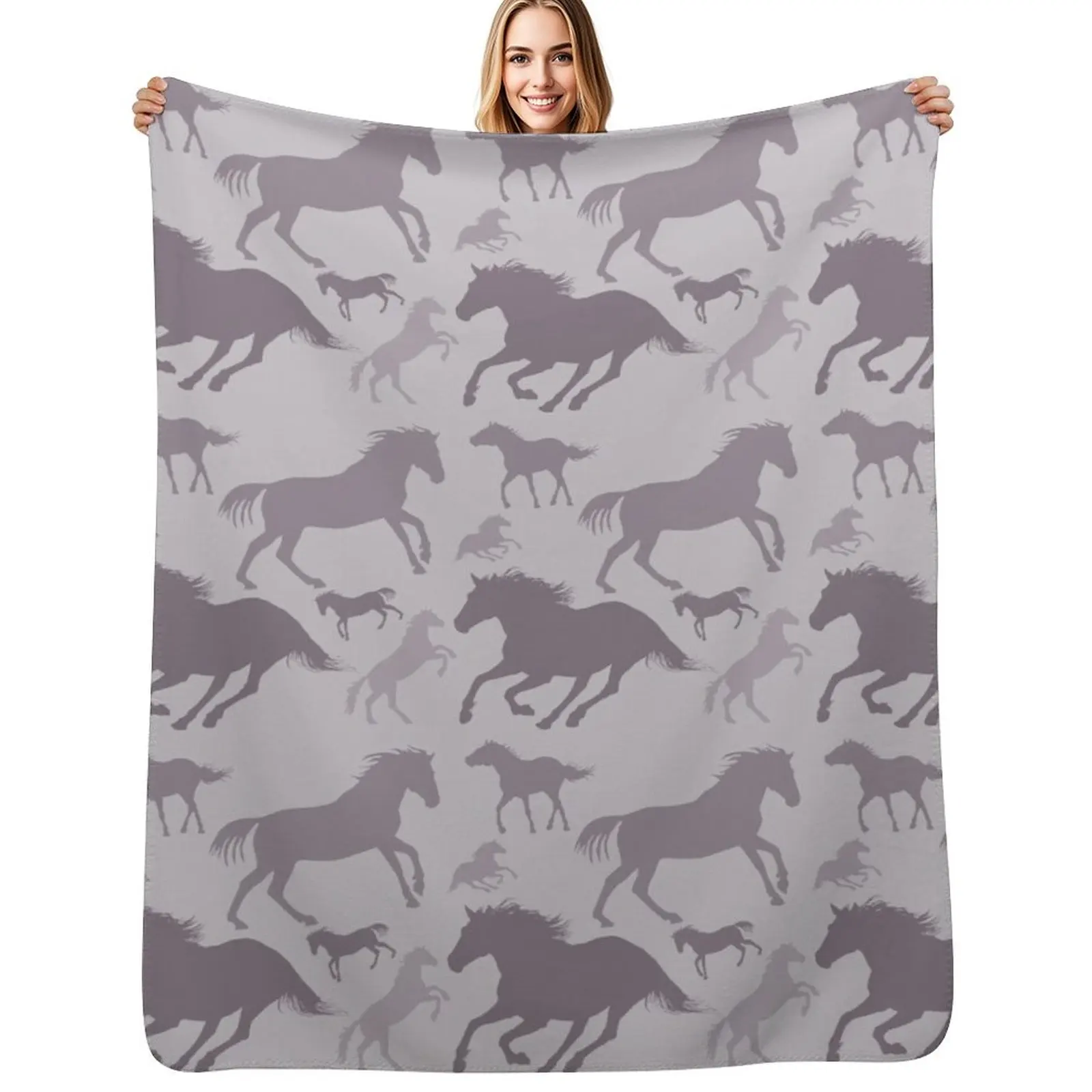 

Horse Pattern Throw Blanket Sofas Large For Baby Hairys Blankets