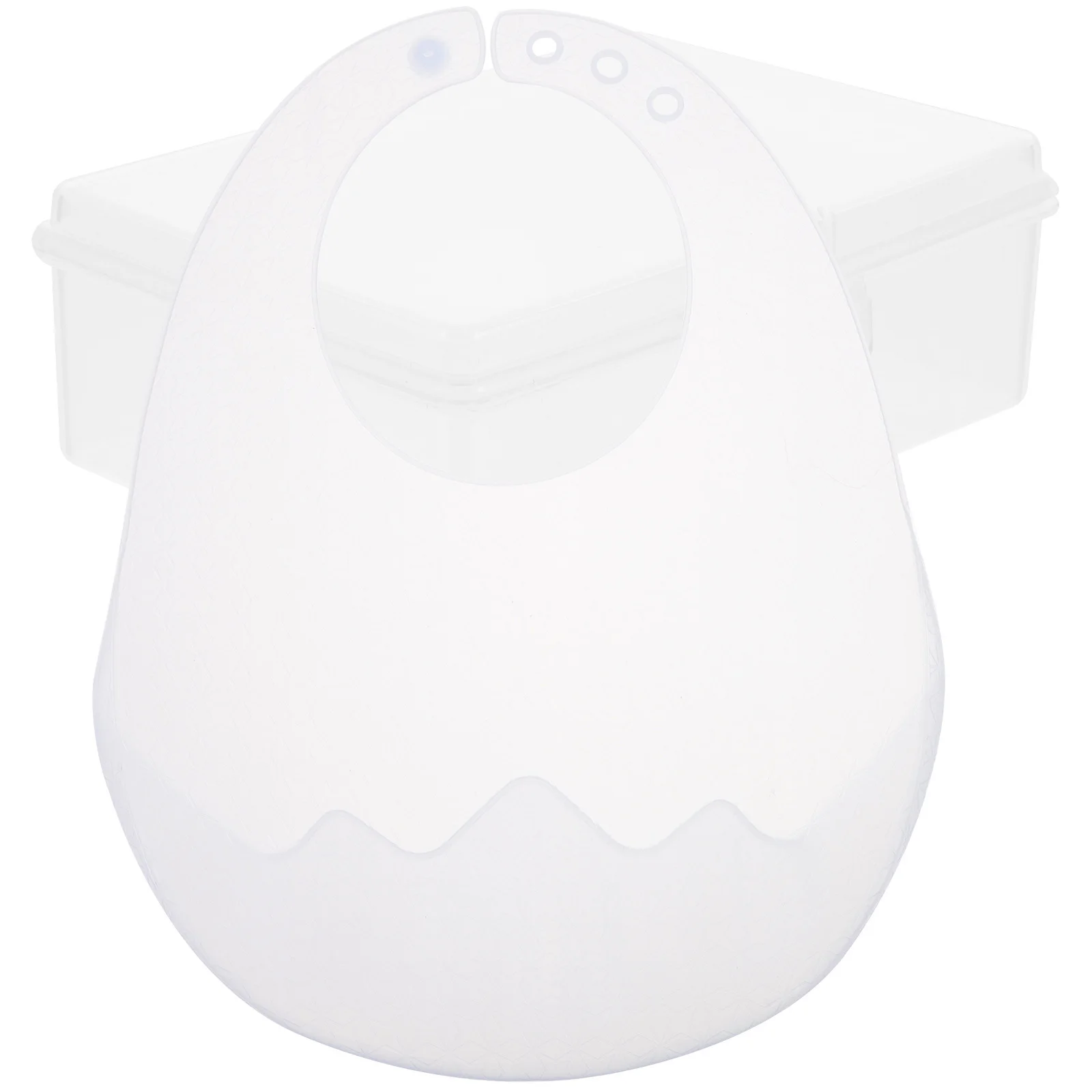 

Silicone Baby Bib Toddler Adjustable Flexible Feeding Bib Lightweight Easy Clean Baby Bibs for Eating Drooling Toddler