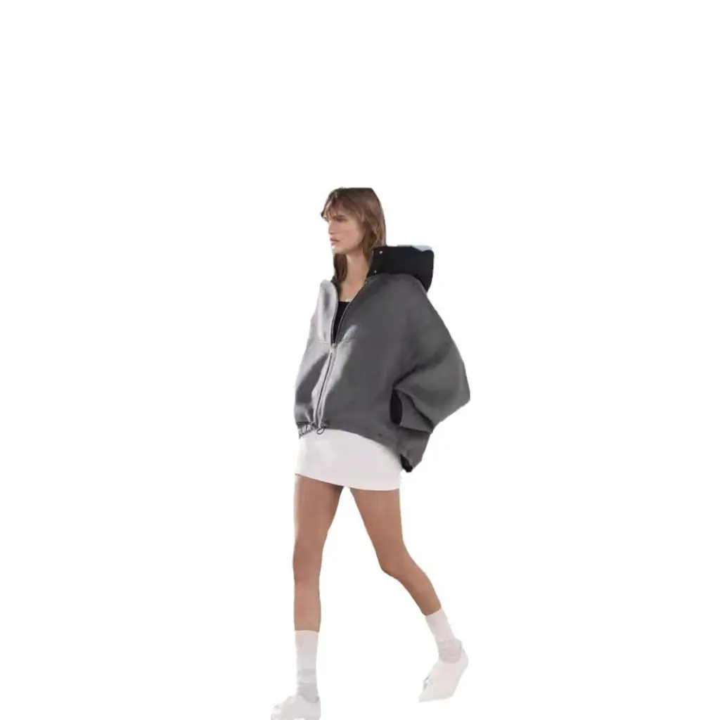 

Women's Woolen Jacket Fall/Winter Short Lapel Long Sleeve with Big Pocket Metal Buckle Fashionable Casual Outerwear