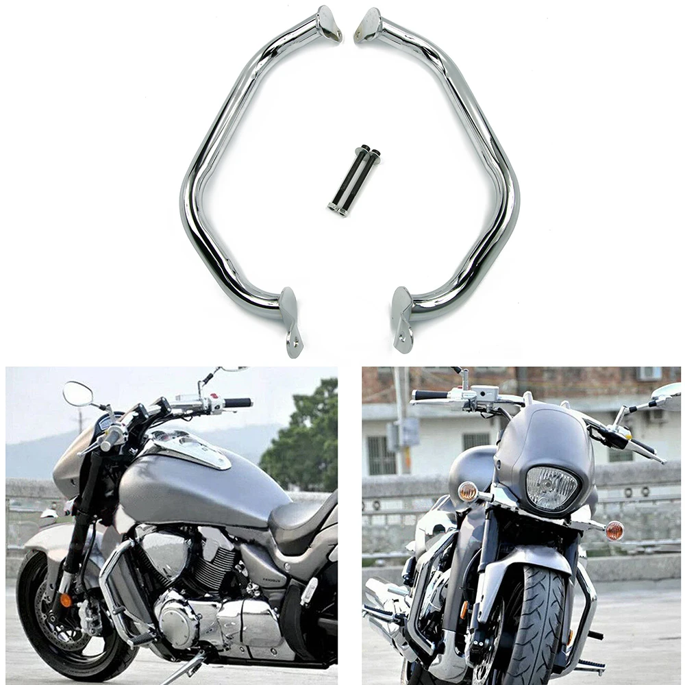 For Suzuki Boulevard Intruder M800R M109R VZR1800 2006-2023 Engine Guard Crash Bar Bumper Stunt Cage Protector M 800R M 109R