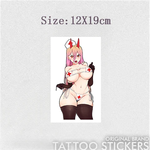 Anime Sexy Powwow Tattoo Stickers Nep Tatoeages Voor Vrouwen Waterdichte Bloemenarm Tijdelijke Tatto Hotwife Art Festival Accessoires