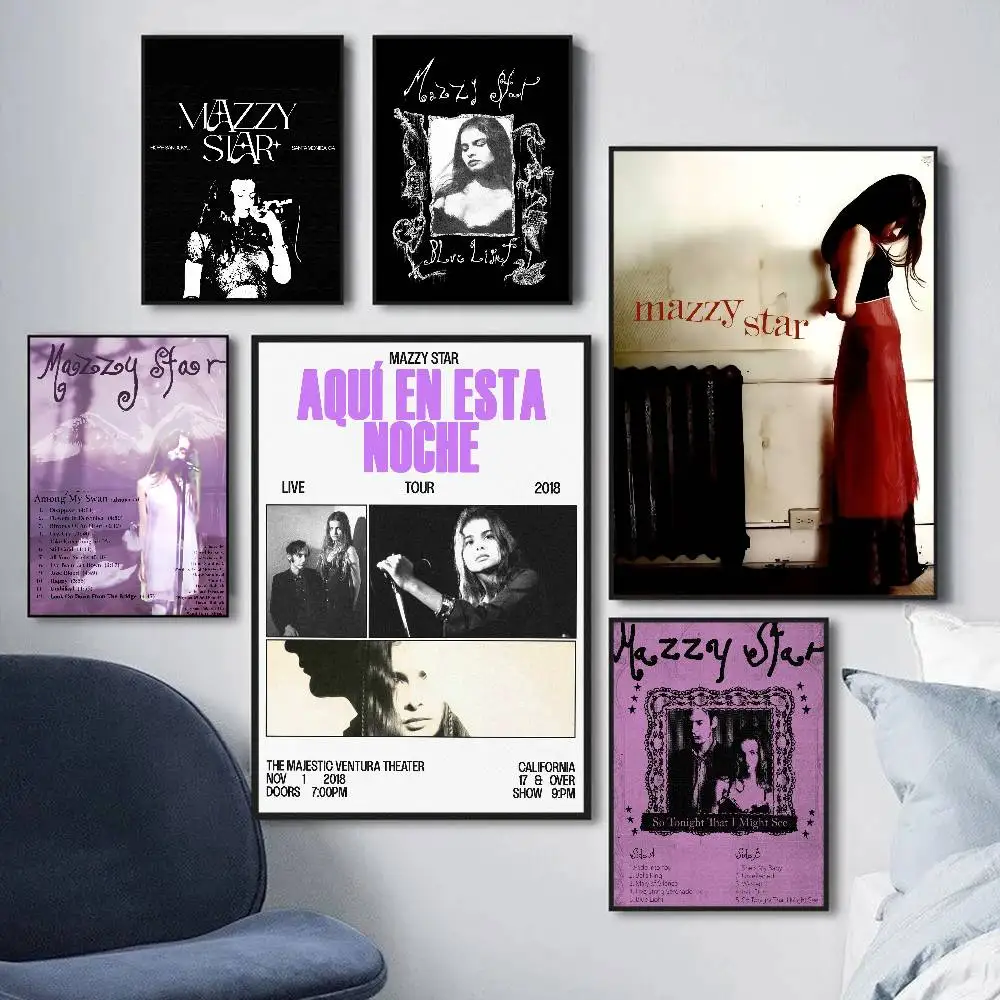 Band Mazzy Star Classic Vintage Posters HD Quality Wall Art Retro Posters for Home Room Wall Decor