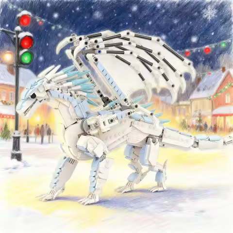 1138pcs MOC System IceWing Wings Fire Model Building Blocks Architecture DIY Creative Christmas Gifts Toys Idea Education Kids