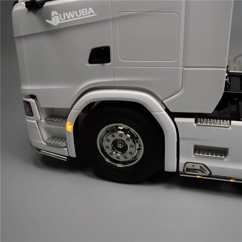 1 paio di luci per sopracciglia con ruota anteriore a LED per il 1/14 Tamiya RC Truck Trailer ribaltabile Scania 770S 56368 Car decorare l'aggiornamento