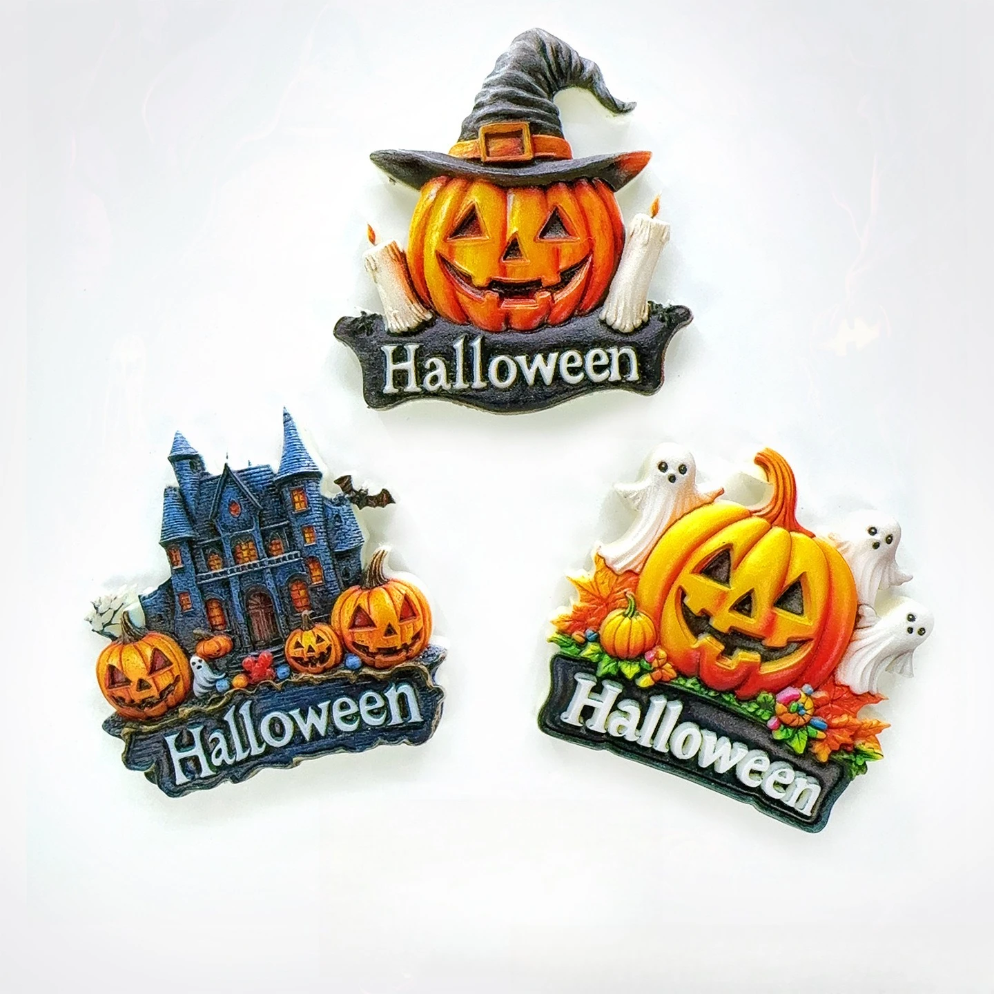 

Halloween Fridge Magnet Set Creative Magnetic Decoration Home Decor Gift Spooky Holiday Souvenir Collection for Kitchen