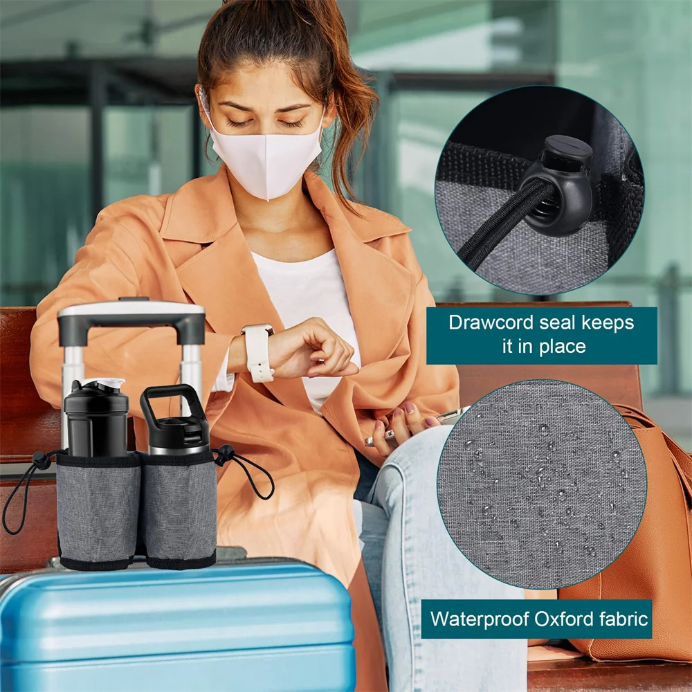 1pc Travelling Suitcase Lightweight Storage Cup Set Waterproof Water Drink Milk Tea Cup Holder