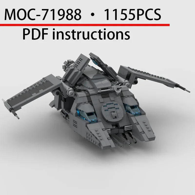 New Super Manned Transport Spaceship Model MOC-71988 • 1155PCS Compatible Building Kit Building Block Toys PDF Instructions