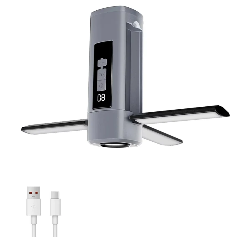 BNVN-linterna de Camping LED plegable compacta, luz portátil recargable para tiendas de campaña al aire libre y uso de emergencia en coche