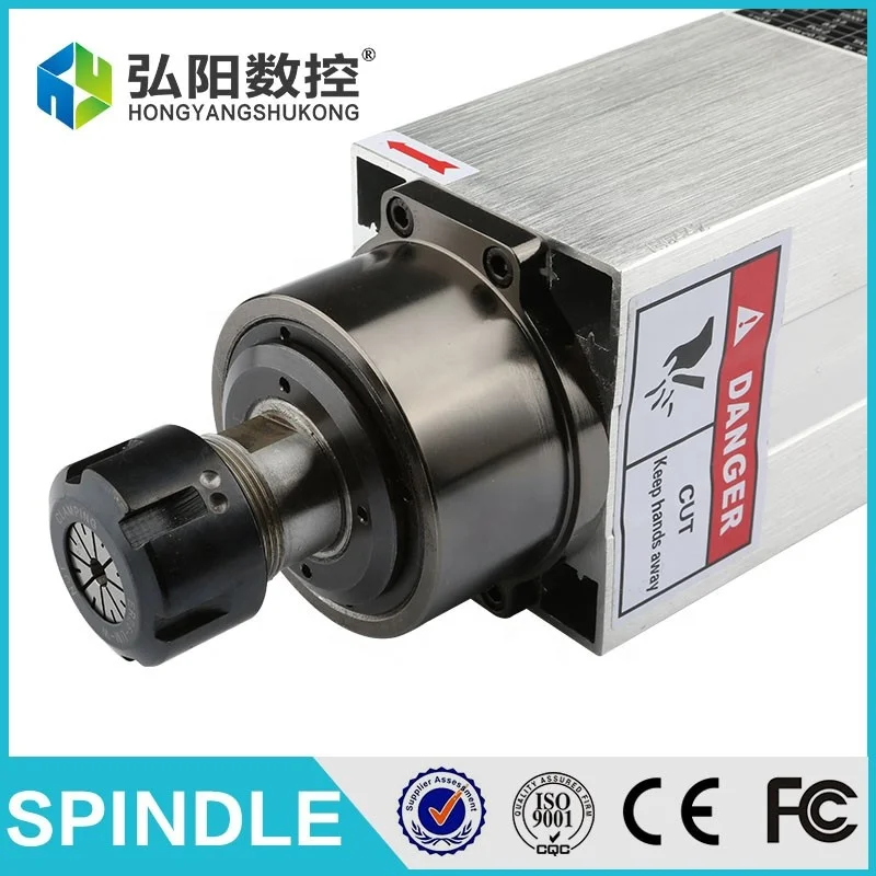 Changsheng 3.5kw spindle motor engraving machine square flange air-cooled ER20 woodworking engraving machine accessories