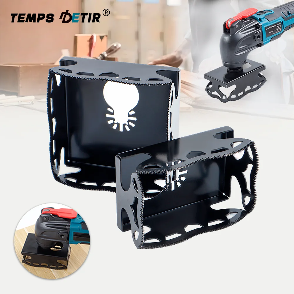 

Rectangular/Square Socket Slotter knife Home Oscillating Hole Saw Blade Precise Woodworking Drywall Cutting Tool For Metal/Wood