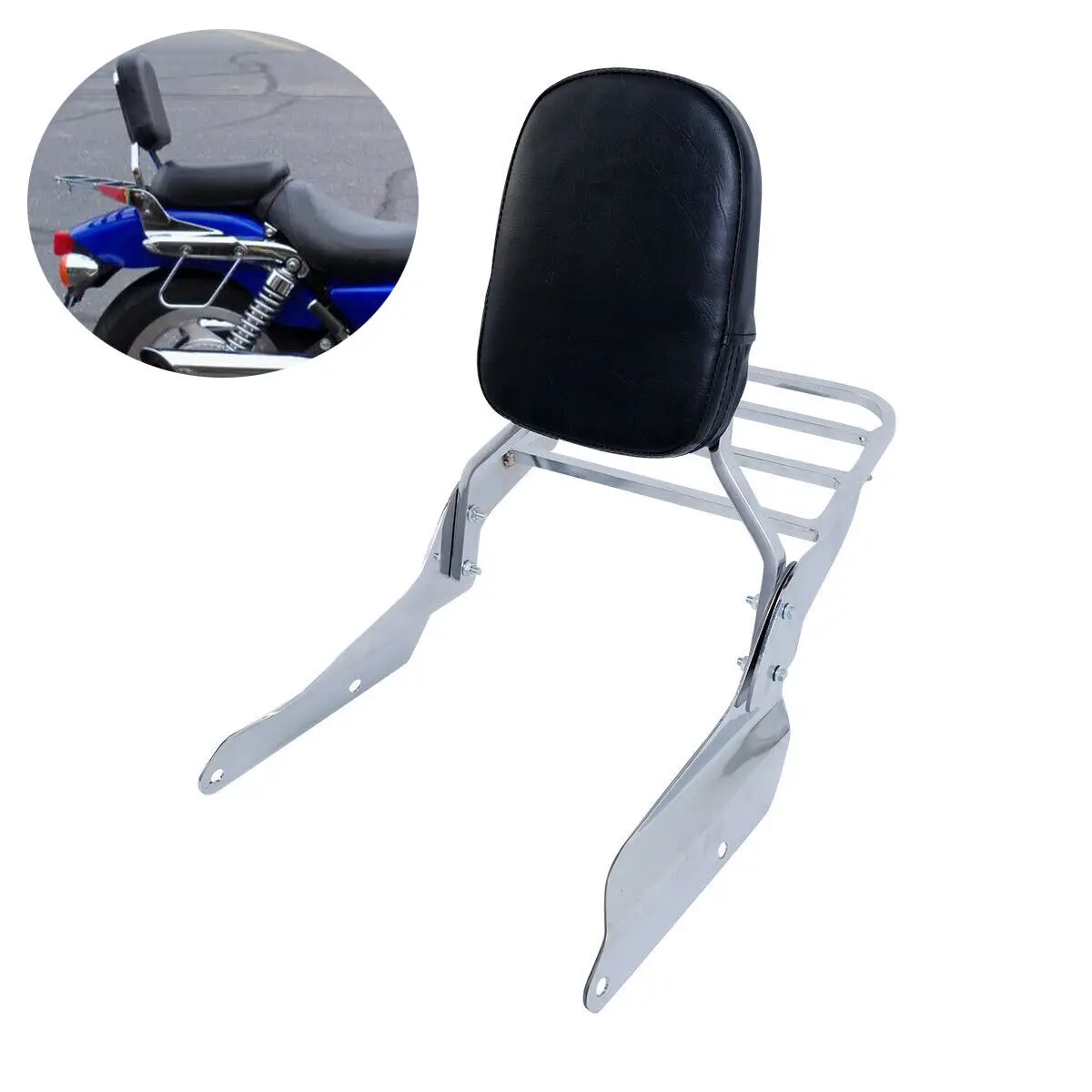 Motorcycle Backrest Sissy Bar w/ Luggage Rack For Honda Magna VF 750 1994-2003 VF 250 1995-2006 1996 1997 1998 1999 2000 2001 02