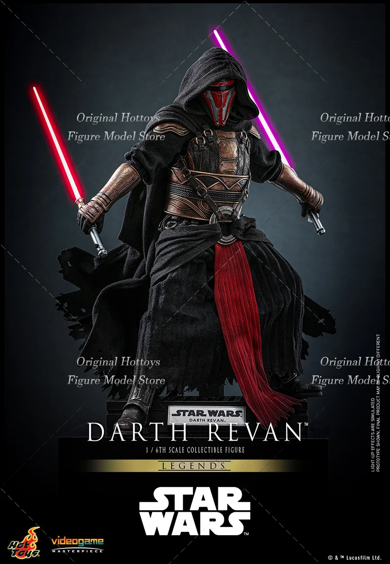 HOTTOYS HT VGM62 1/6 스케일 남성 군인 다스 레반 스타워즈 올드 리퍼블릭 기사단 풀 세트 12인치 액션 피규어 인형