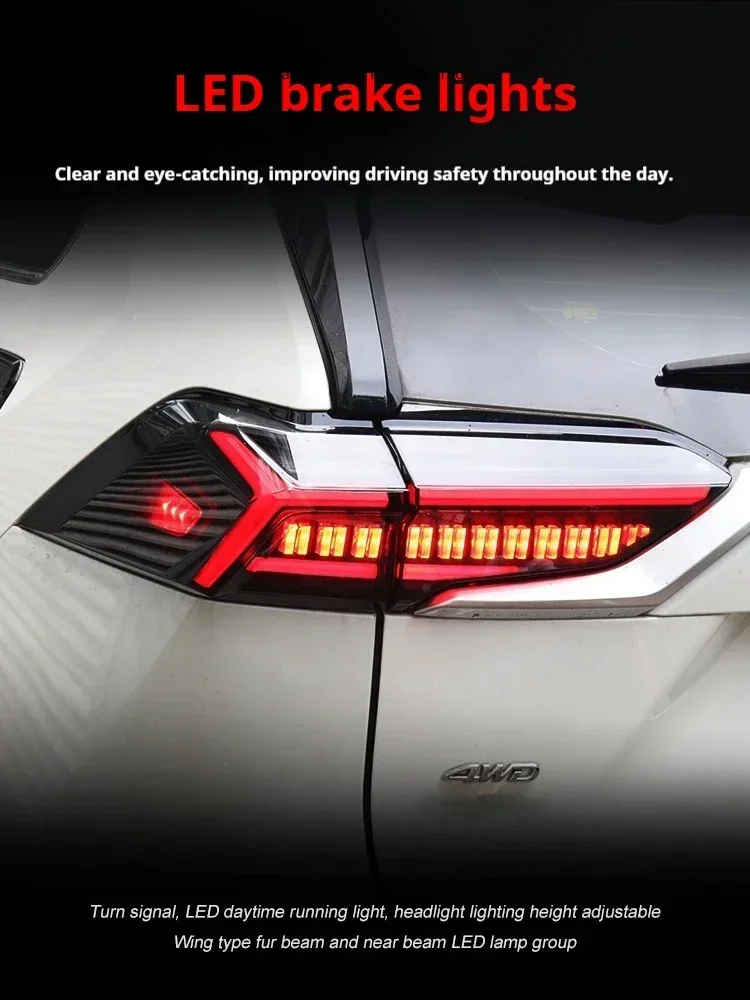 

FT Car Lights forToyota RAV4 Taillights 2020-2022 RAV4 LED Tail Lamp Dynamic Turn Signal Light Car Taillights Assembly