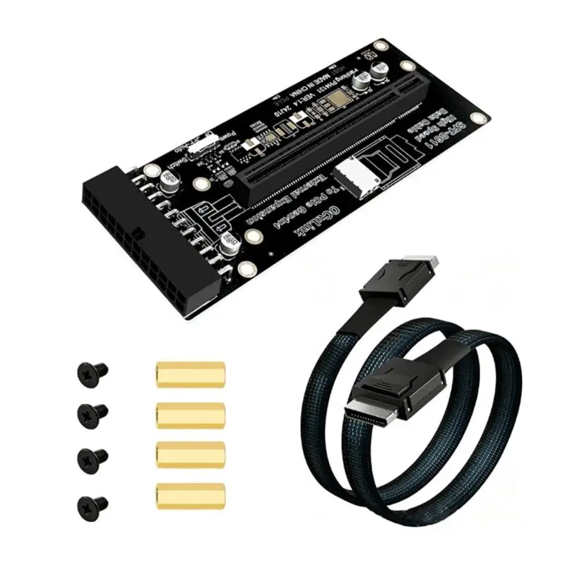 652F Oculink PCIE4.0 X16 Graphics Card Extension Adapter for GPU PCIe3.0 SFF-8611