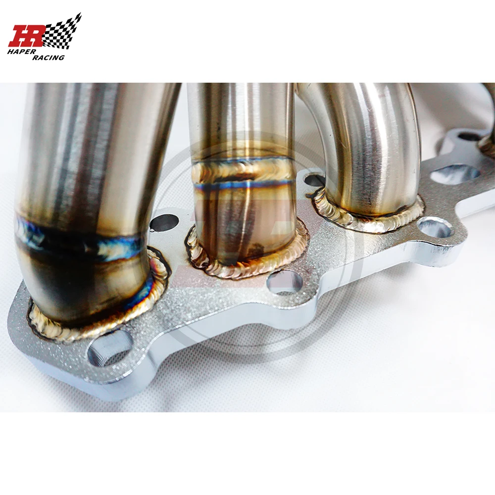 HAPER RACING SS321 3mm Steam Pipe T4 Twin Scroll V-band Turbo Manifold For Supra JZA70 JZX90  1JZ-GTE NON VVTI  1989-1993