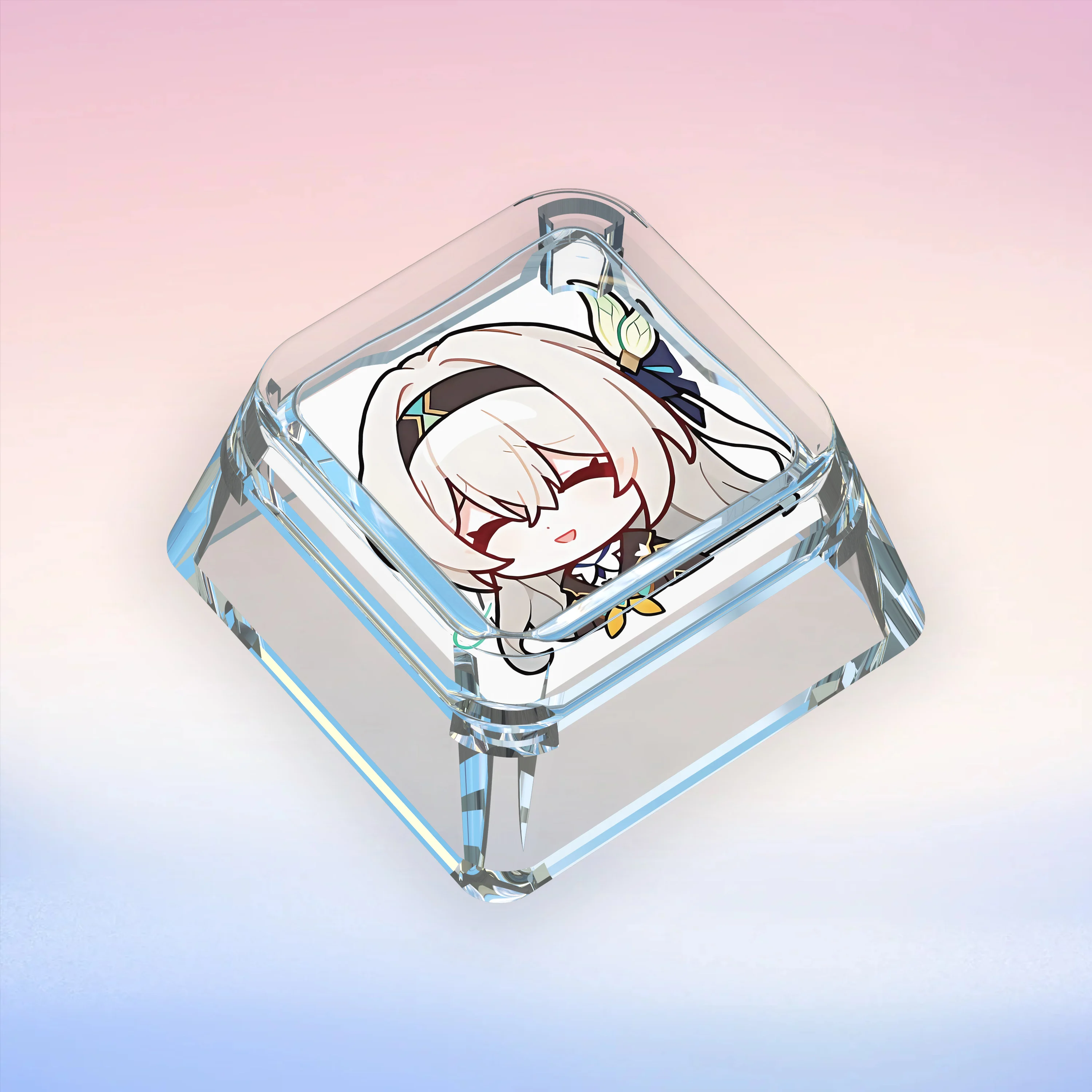 19 نماذج لتقوم بها بنفسك Honkai ستار السكك الحديدية اليراع لطيف لوحة المفاتيح الميكانيكية Keycap شفافة نقل الضوء أغطية المفاتيح الميكانيكية هدية #2