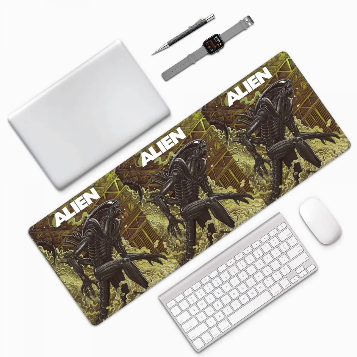 Movie Alien Large Mouse Pad Computer Keyboard Mouse Mat Gaming PC Laptop Desk Mat Office Accessories Table Mats