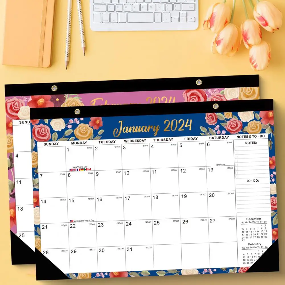 

To-do List Calendar 2024 Wall Calendars with Lanyard Durable Monthly Planners To-do Lists New Year Gifts for Organization