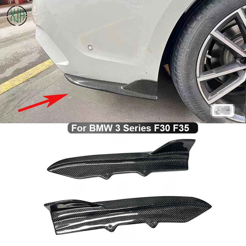 

For BMW 3 Series F30 F35 M-Tech M-Sport 2013-2019 Car Rear Bumper Splitters Lip Diffuser Canards Flaps Apron Parts Carbon Fiber