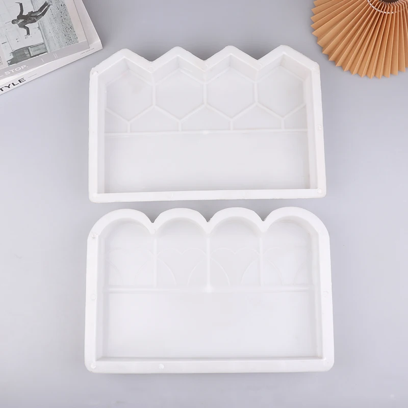 Reusable Garden Edging Fence Concrete Molds DIY Garden Brick Mold For Fish Pond Backyard Patio Garden Decoration