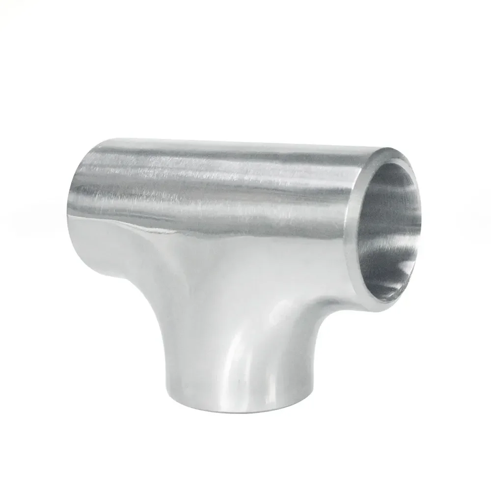 22mm-108mm Pipe OD Butt Thicken 3mm Tee 3 Way Splitter SUS 304 Stainless Steel Sanitary Fitting Spliter Homebrew Beer Wine