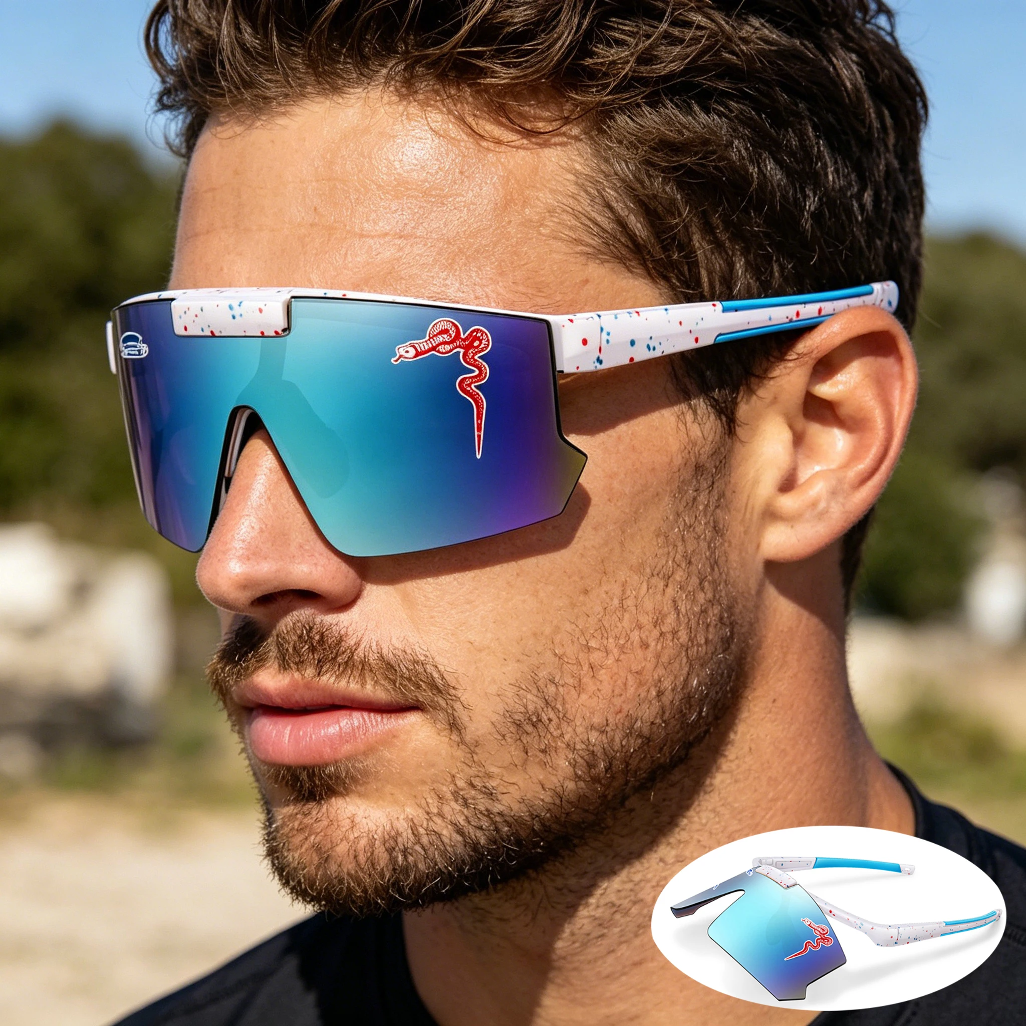 

Men Women's Flip Cycling Sunglasses Cycling Running UV400 Glasses Outdoor Sports Mountain Bicycle Hiking Eyewear