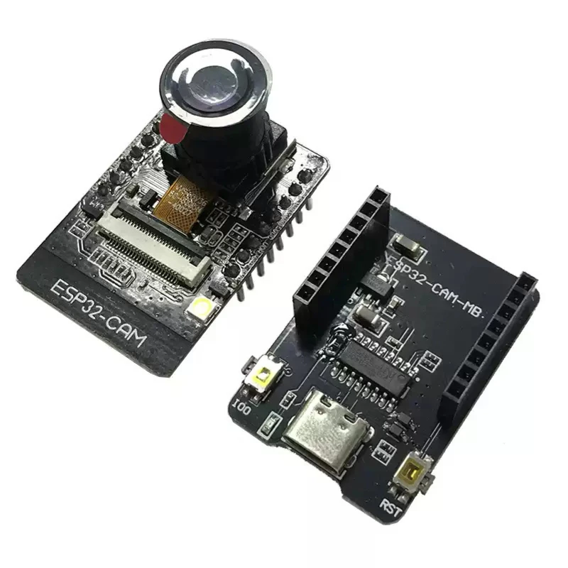 لوحة تطوير ESP32-CAM/CAM-MB - شريحة ESP32 مع كاميرا OV2640/OV5640، دقة 3 ميجابكسل ورؤية ليلية لمراقبة إنترنت الأشياء #1