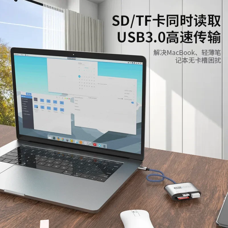 Type C Micro SD TF Card Reader with Charging Port USB C to USB Camera Memory Card Reader Adapter for MacBook Pro iPad Pro Galaxy