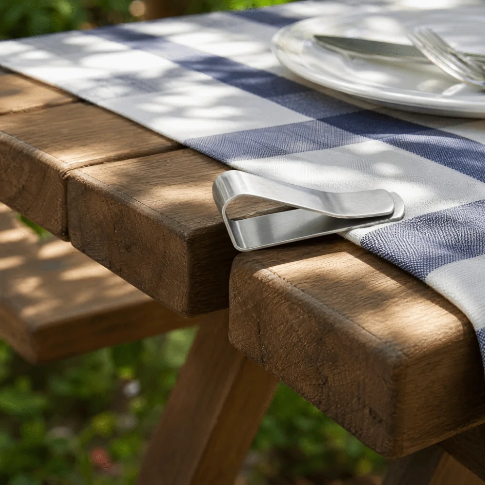 Durable Stainless Steel Tablecloth Clips Adjustable Anti-Slip Table Cover Clamps Tablecloth Holders Home