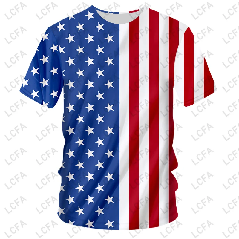 3d Printed USA Flag Graphic Tshirt For Men Shooting Raise Fist Never give up Funny T-Shirt Unisex 5XL Eagle variety custom