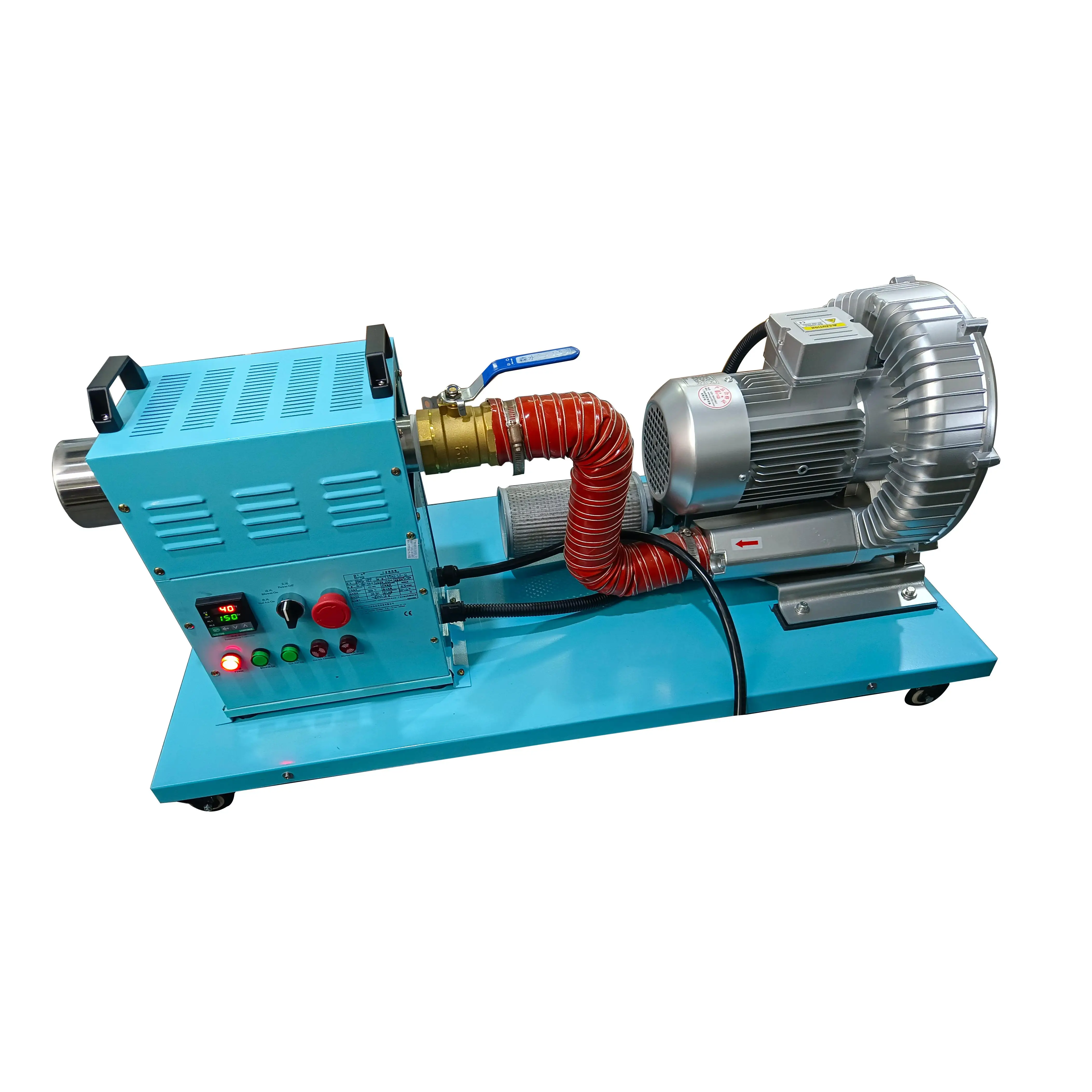 

Промышленный электрический нагреватель мощностью 5 кВт, вентилятор горячего воздуха из нержавеющей стали с двигателем высокого давления для сушки с нагревательным элементом с сердечником