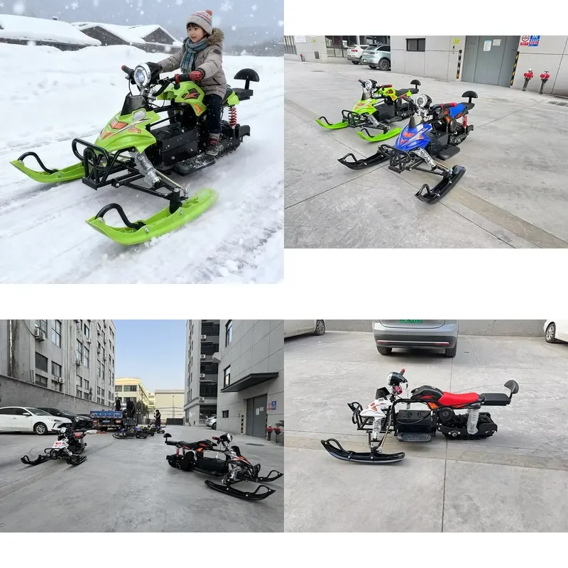 for 48V 20A Electric Snowmobile Adult Winter Sports High Quality Two Seat Racing Snowmobile Manufacturer Price