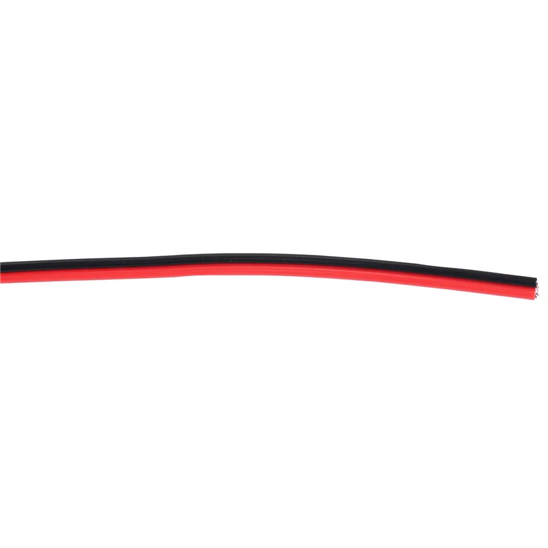ABGN 22 calibre 15M rojo negro Zip Cable AWG Cable alimentación tierra trenzado cobre coche