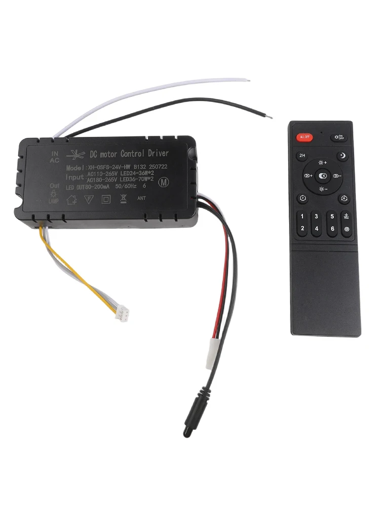 Home Comfort White black 6- Remote Controller Remote Control With Dimming Feature Fan Settings User-friendly Design