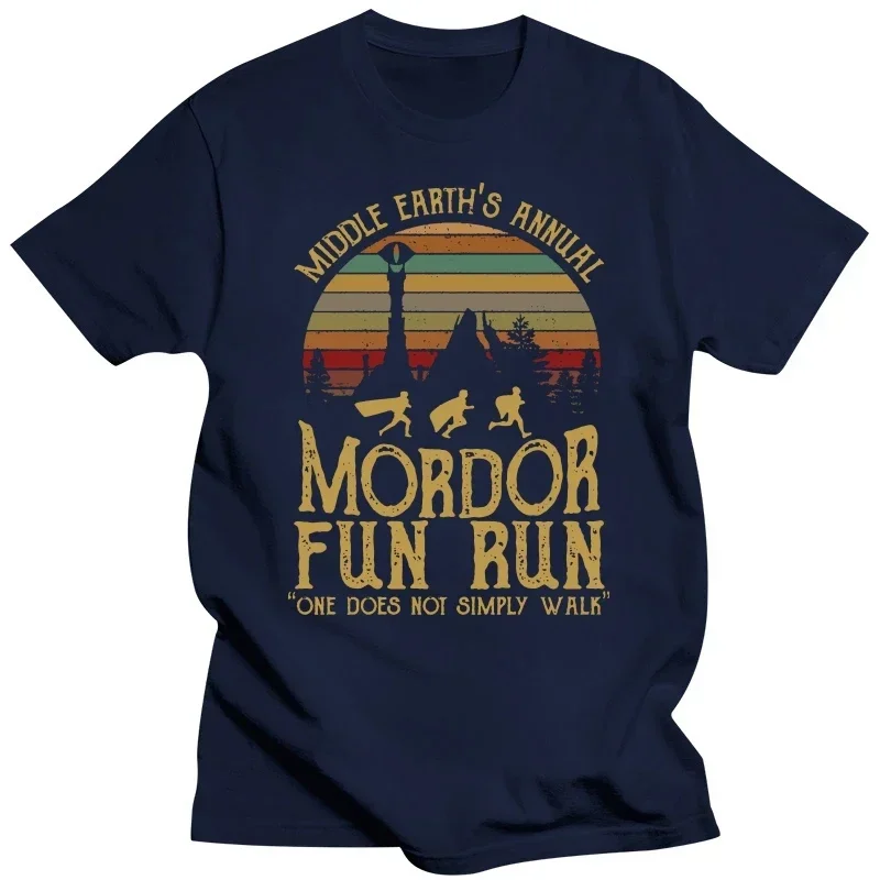 Men unisex Eastry Middle Earth¡¯S Annual Mordor Fun Run One Does Not Simply Walk T-Shirt  men clothing  harajuku