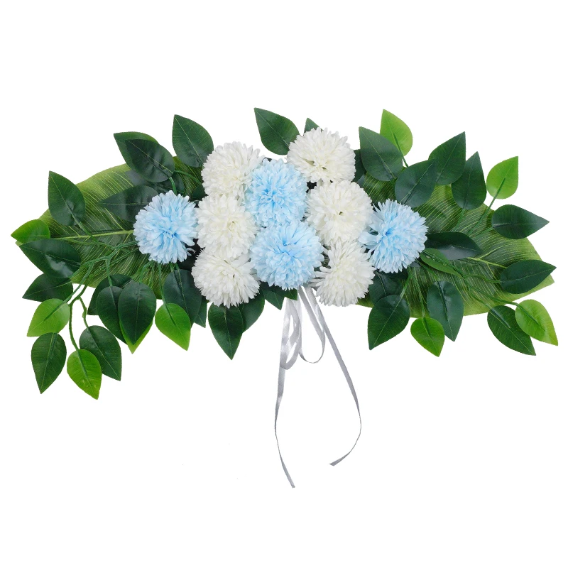 1PC Künstliche Hochzeit Bogen Blumen Boho Rote Rose Eukalyptus Girlande Vorhänge Hause Dekoration Hochzeit Dekorationen Willkommen Zeichen – Detail 12