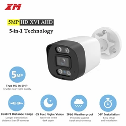 Segurança intempéries exterior e interior Câmara Bullet, Matriz, LEDs IR, CCTV, DVR System, AHD, IV, CVI, TVI, CVBS, HD, 2MP, 5MP, 4pcs