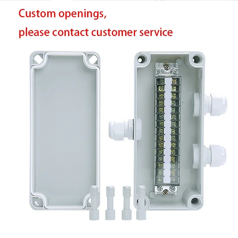 IP67 Electronic Plastic Box Project Box for Outdoor ABS Electrical Projects Electronic Enclosure Outdoor Waterproof Box