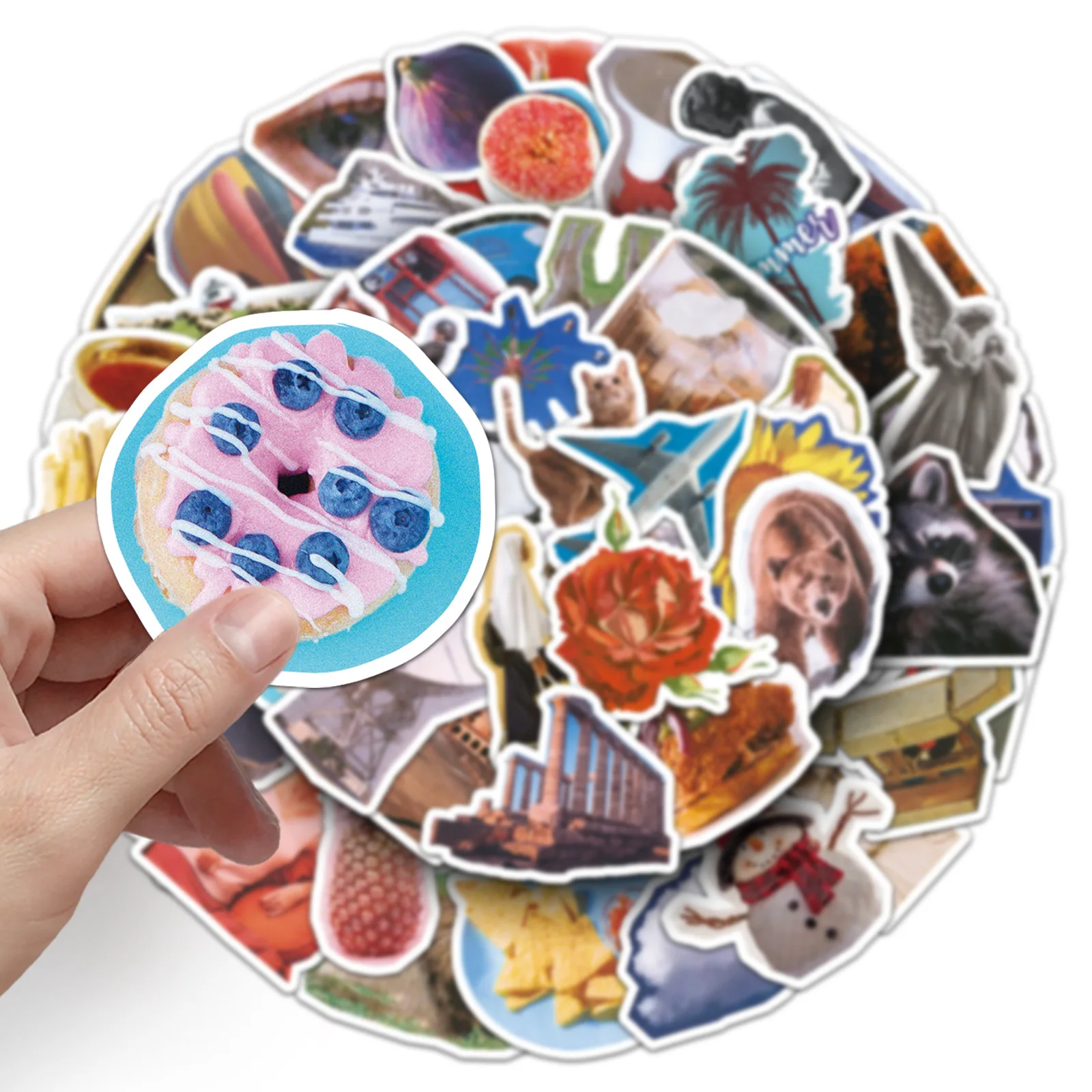

50PCS Retro Collage Graffiti Stickers Creative Retro Style Cartoon Decal Notebook Phone Guitar Skateboard Waterproof Sticker
