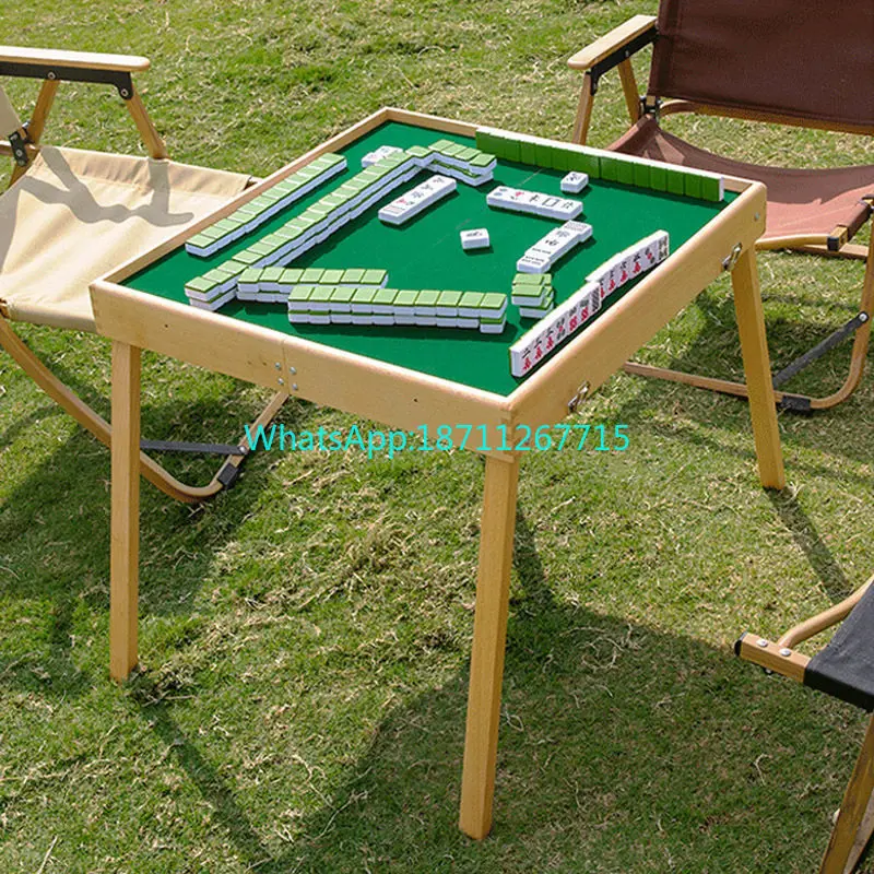 Outdoor Portable Mahjong Table Mini Hand Rub Mahjong Dormitory Clear Bar Sparrow Brand